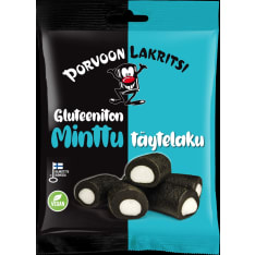 Porvoon Lakritsi Minttu 150 g täytelakritsi