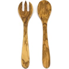 Heirol olive wood 30 cm salad tongs