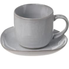 Nosse Ceramics For Heirol Svelte Stone coffee cup and saucer