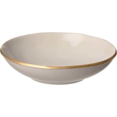 Nosse Ceramics For Heirol Edge Ivory Gold 24cm deep plate
