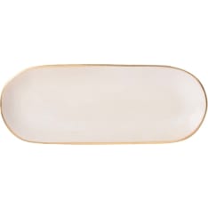 Nosse Ceramics For Heirol Edge Ivory Gold 30x12cm vati