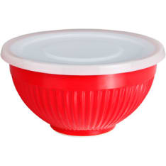 Heirol 0.6 l red bowl with lid