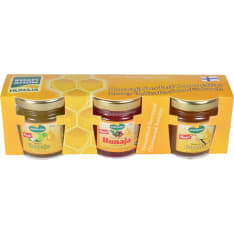 Korpiaho Delicious honey trio Apple-Strawberry-Vanilla 3x45g flavored honeys
