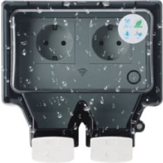 Tomzn Smart IP66 16A Tuya WiFi 2-os ulkopistorasia