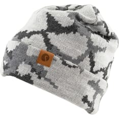Salon kotimainen pipo, neulotulla snow camo kuosilla
