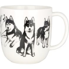 Kultakeramiikka Koiran Ystävä husky 3 dl muki