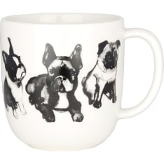 Kultakeramiikka Koiran Ystävä mopsi-bulldog 3 dl muki