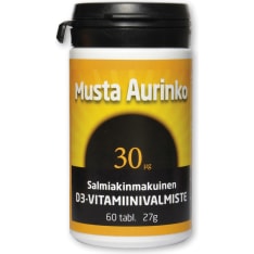 Musta aurinko D3 30 µg 60 TABL