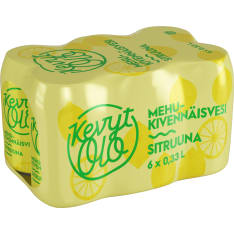 Olvi KevytOlo Sitruuna 0,33l 6-pack mehukivennäisvesi