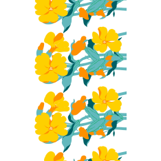 Vallila Kukinto tekstiilivahakangas