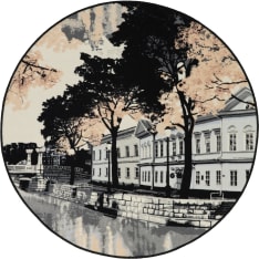 Vallila Aurajoki round carpet