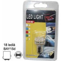 BL 12V BAY15d punainen LED-polttimo