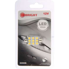 C-Bright 12V SV8,5-8 valkoinen LED-polttimo
