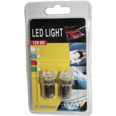 BL 12V BA15d valkoinen LED-polttimopari