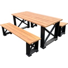 Tammiston Puu Ruska musta/tatti 1700mm kalusteryhmä