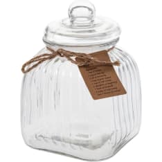 Amanda B Mamas 16x21cm striped glass jar