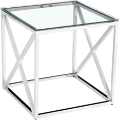 Amanda B Lisa 55x55cm chrome side table