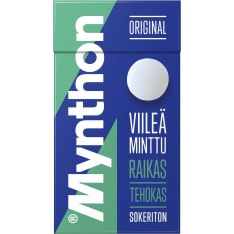 Mynthon Original Viileä Minttu 35 g sokeriton kurkkupastilli