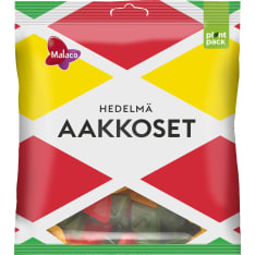 Malaco Aakkoset Hedelmä 340 g karkkipussi