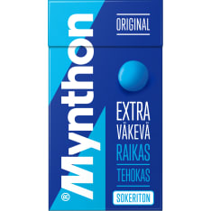 Mynthon Original Extra Väkevä 39 g sokeriton kurkkupastilli