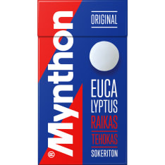 Mynthon Original Eucalyptus 39 g sokeriton kurkkupastilli