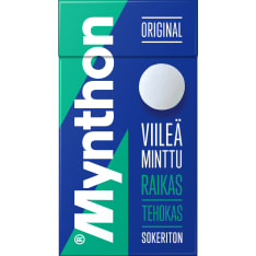 Mynthon Original Viileä Minttu 39 g sokeriton kurkkupastilli