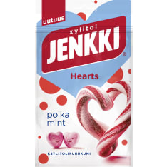 Jenkki Enjoy Hearts Polkamint xylitol chewing gum 70g