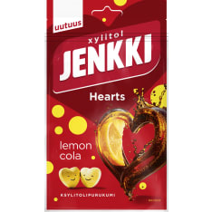 Jenkki Enjoy Hearts Lemon-cola xylitol chewing gum 70g