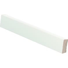 E.T. Listat 12x32x3000 mm mänty valkoinen jalkalista