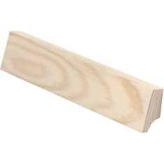 E.T. Listat 21x44x3000 mm mänty puuvalmis VM-EM johtoura jalkalista