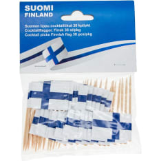 Suomen lippu cocktailtikut 30 kpl