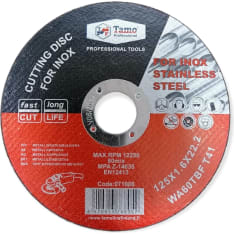 Tamo 125x1.6mm inox metal cutting disc