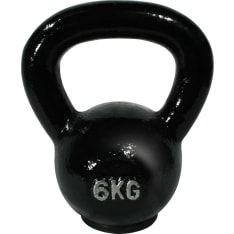 Fit'n Shape 6 kg kahvakuula kumipohjalla