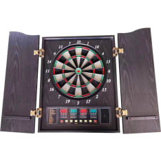 React elektroninen darts-taulu kaapilla