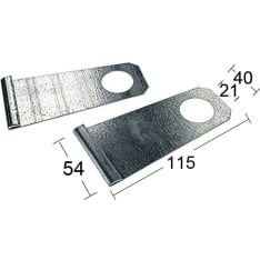 Habo 611 galvanized pipe support
