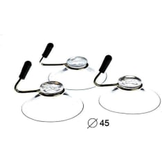 Habo 3242 2 pcs clear plastic suction cup hook