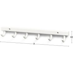 Habo 840-6 white towel rack