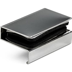 Habo chrome glass door handle