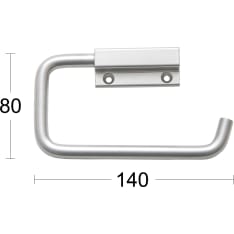 Habo 841 mattakromi WC- paperiteline