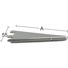 Habo 200 mm harmaa U- kannatin