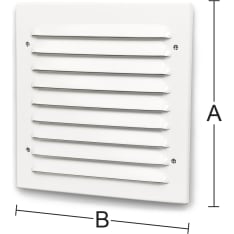 Habo US 150 x 150 mm white outer slat