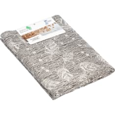 Lehdykät musta 70x150 cm pellavapyyhe
