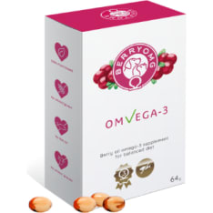 Berryomg Omvega-3 90 kpl täydennysrehu koirille ja kissoille