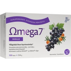 Omega7 BC634® + SBA24® iholle 150 kapselia ravintolisä