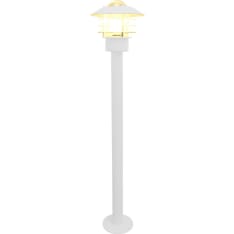 Noor Attu white bollard lamp