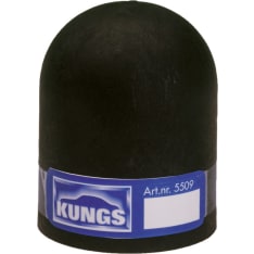Kungs musta muovi vetokoukunsuojus