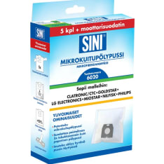 Sini 6020 5 kpl mikrokuitupölypussi