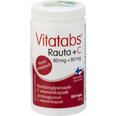 Vitatabs Rauta+C 80 mg + 80 mg 100 kaps. ravintolisä