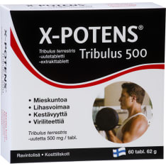 X-Potens Tribulus 500 60 tabl. ravintolisä