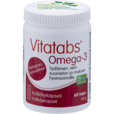 Vitatabs Omega-3 60 kaps. ravintolisä